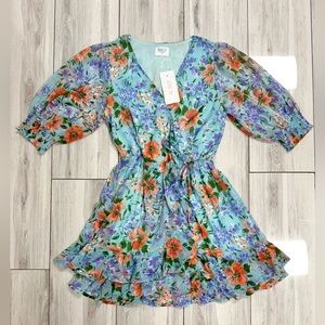 Women’s Sienna Sky Floral mini dress, size S